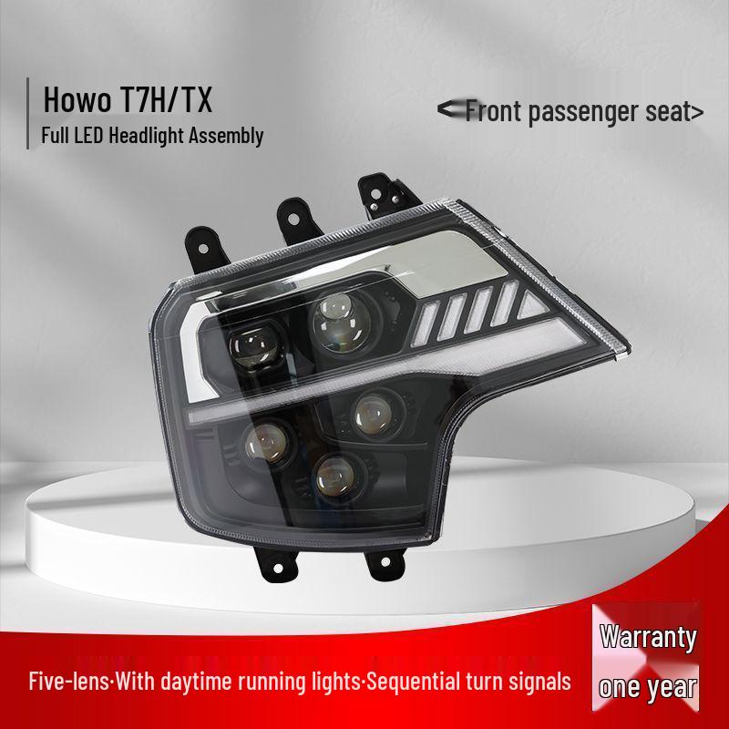 Compatible Headlight Assembly for Sinotruk Howo T7H: 5-Lens Howo TX TX7 A7 T5G Ultra