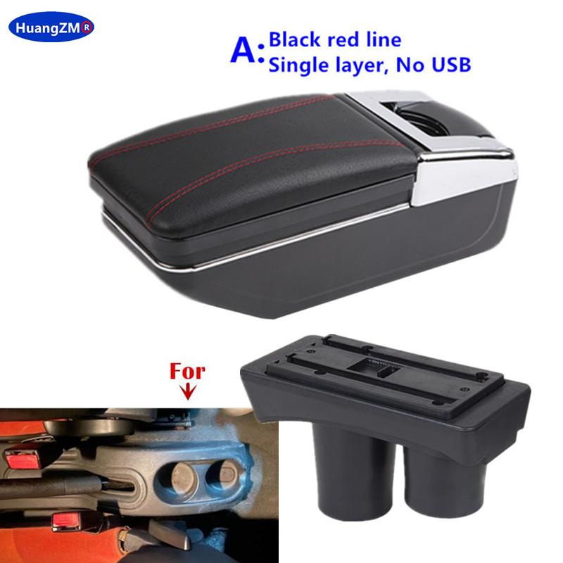 For Citroen C2 C3 Car Armrest Box Central Storage Box Interior Retrofit USB Charging Ashtray Car Accessories