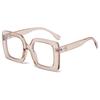 Tr2128 European And American Fashion Large Frame Tr90 Glasses Frame 2022 New Anti-Blue Light Plain Men'S And Women'S Street Shot Flat Glasses