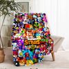 Brawl Stars Theme Printed Blanket - Perfect for Couch, Bed, Travel & Outdoor Use | Machine Washable, Cozy & Durable.