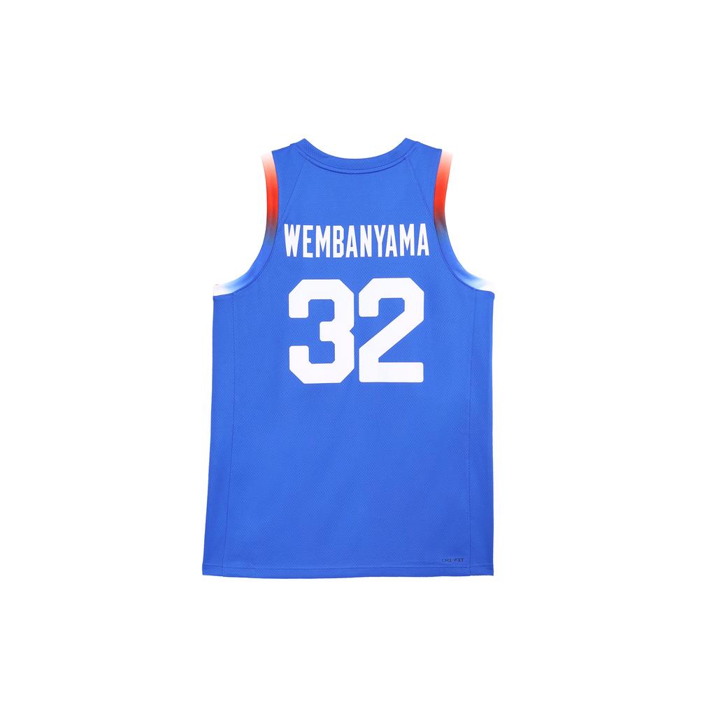 New JORDAN Victor Wembanyama France Limited Road Men's JORDAN Basketball Replica Jersey HF7308-405