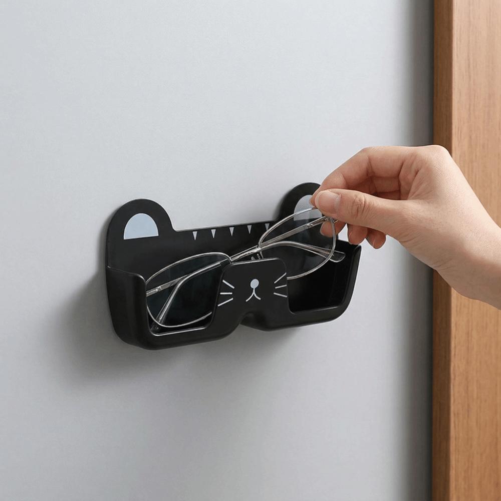 Seamless Wall Mounted Eyeglass Frame Easy To Install Glasses Holder Cat Glasses Frame  Office