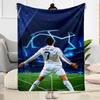 Cr7 Football Legend Blanket Soft Warm Cozy Perfect for Sofa Seaside Office for All Occasions Digital Print Suitable for Gifting Relatives and Friends