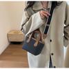 Prostota PU Zapinane na zamek Damskie Torby z uchwytem górnym Modne Kontrastowe kolory Modne Torby na ramię