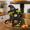 Holiday Home Accent Decor Halloween Wooden BOO Decoration for Tiered Trays, Creative Decorative Boo Wood Letters Solid Tabletop Centerpieces