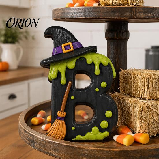 Holiday Home Accent Decor Halloween Wooden BOO Decoration for Tiered Trays, Creative Decorative Boo Wood Letters Solid Tabletop Centerpieces