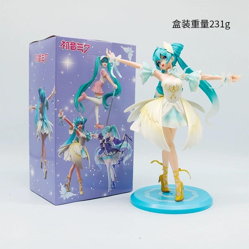 Hatsune Anime Miku Figure Wedding Dress Action Figures Cute Kawaii Swimsuit Vocaloid Pvc Collectible Model Toys Girl Gift