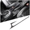 For SEAT Leon Mk2 1P 2008-2012 Soft Carbon Fibre Car Central Control Gear Shift Air Outlet Panel Trim Sticker Car Accessories F6