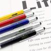 6-in-1 Metal Screwdriver Level Ballpoint Pen Multifunctional Touch Screen Capacitive Ruler Tool Metal Pen