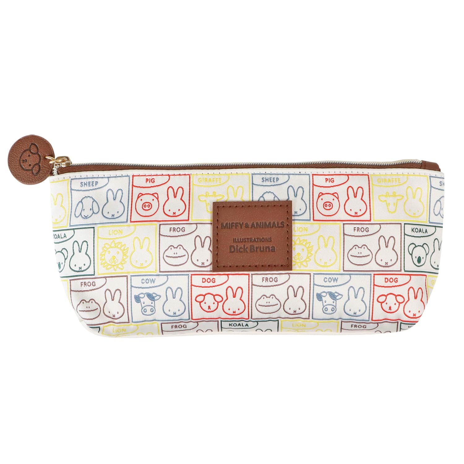 

Miffy Pencil Miffy MF881B Case, & Animals, White, белый