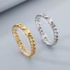 Hot Sale Gold Plated Stainless Steel Cuban Link Bracelet Men Polished Hand Jewelry Unisex Fashion Wrist Jewelry Necklace