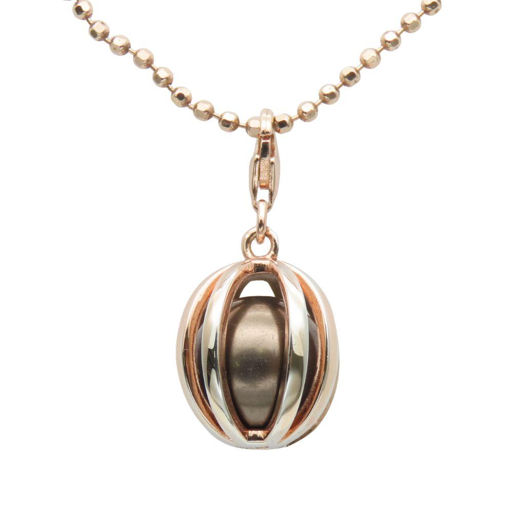 Used Folli Follie Necklace Silver925 10.2g pink Pendant