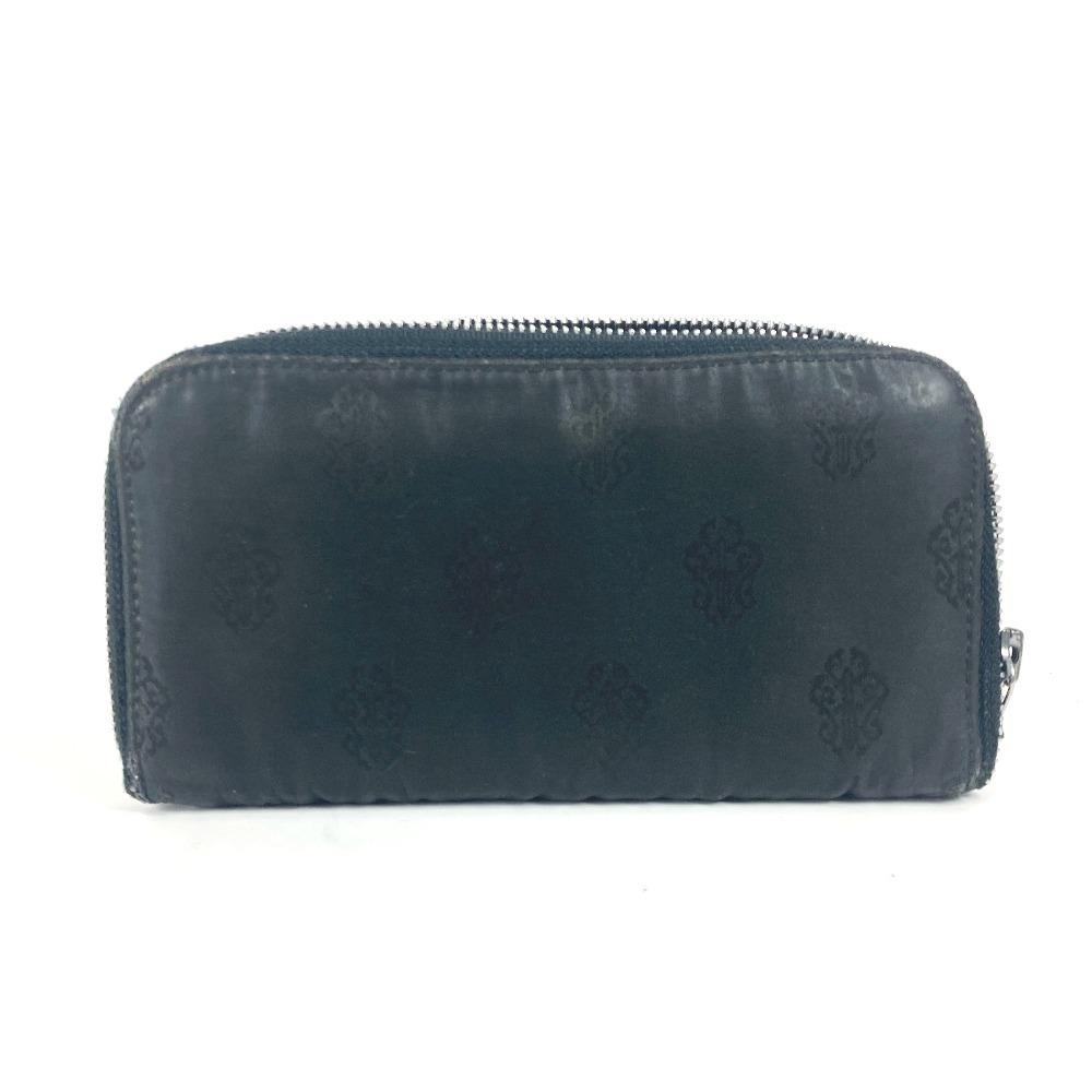 CHROME HEARTS logo Zip Around Long Wallet Long Wallet Nylon Black
