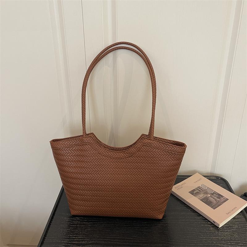 Torba dużej pojemności - Stylowa, na jedno ramię, modna, codzienna, vintage, rekreacyjna torba typu tote