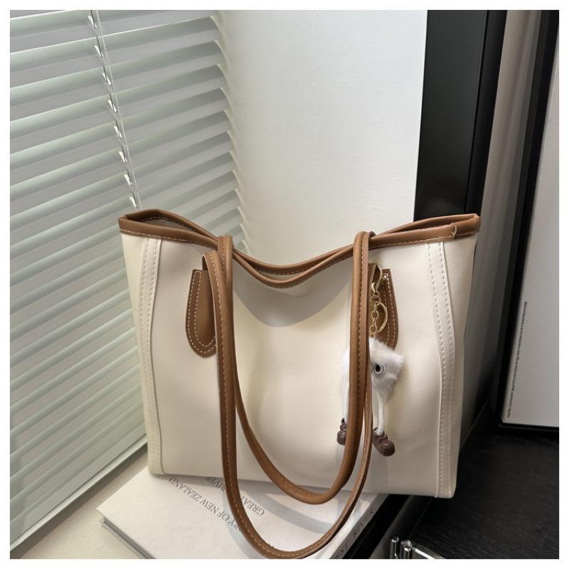 Vintage Large Capacity Women Tote Bag Daily Commute Shoulder Handbag