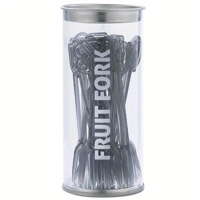 

Solid Color 26Pcs Useful English Letters Fruit Toothpicks Transparent Dessert Forks Cute Kitchen Accessory синій