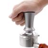 51/58mm Coffee Press Tamping Tool Comfort Handle Adjustable Deep Coffee Presser Distributor Automatic Rebound for Home Office