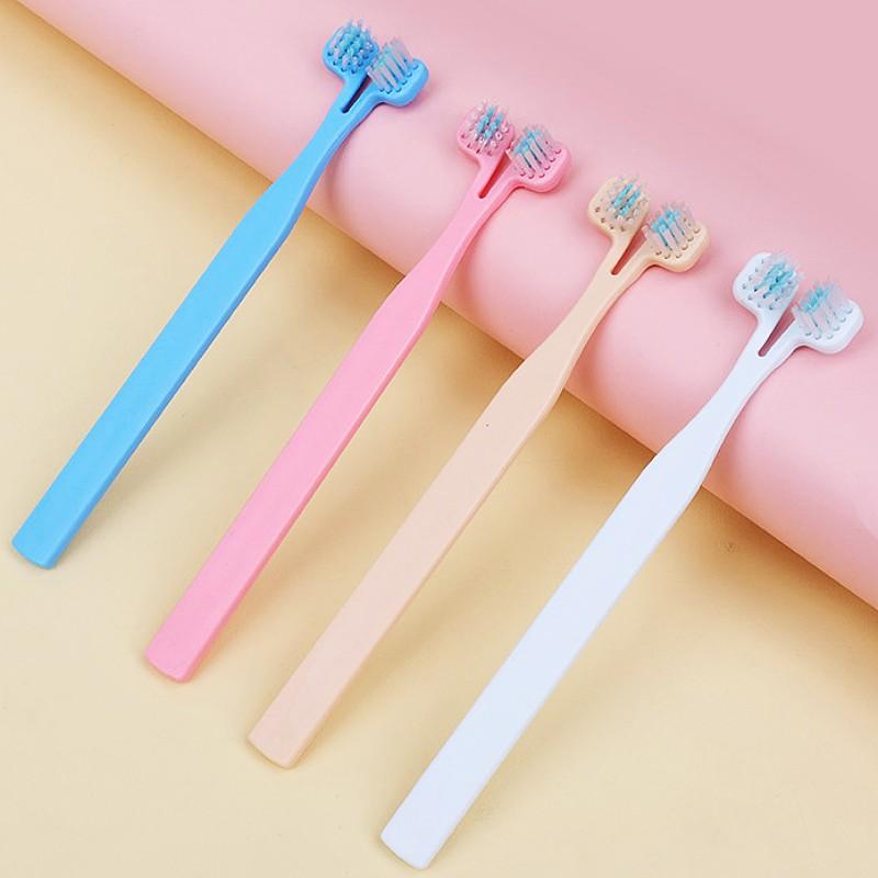 Pet Toothbrush Dog Toothbrush Dog Teeth Cleaning Double Brush for Dogs Oral Care Double Head Dogs Toothbrushes Pet Supplies