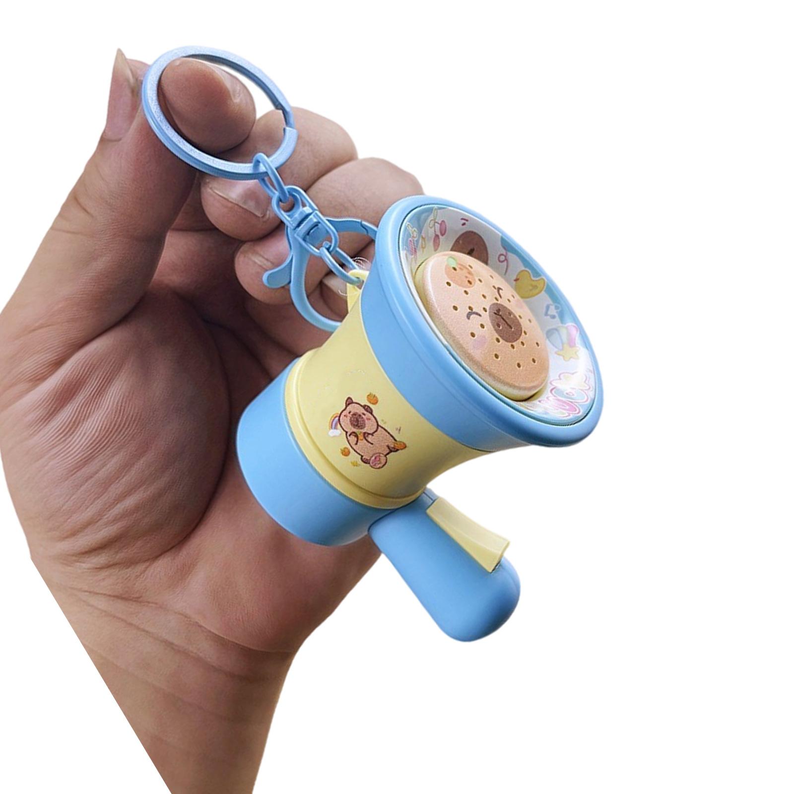 

Musical Capybara Bag Charm Keyring Audio Message 30 Seconds Playback Car Decors Accessory Bag Pendant for Student 3