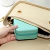 1Pcs Tragbare Schmuck Box Schmuck Organizer Display Reise Schmuck Fall Boxen Taste Leder Lagerung Zipper Jewelers WBL