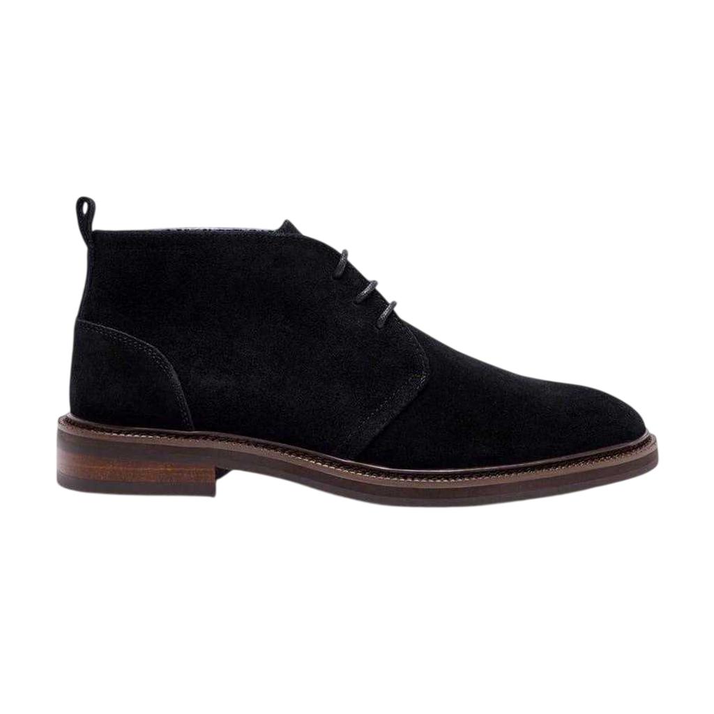 Pretty Green Mens Suede Flat Chukka Boots