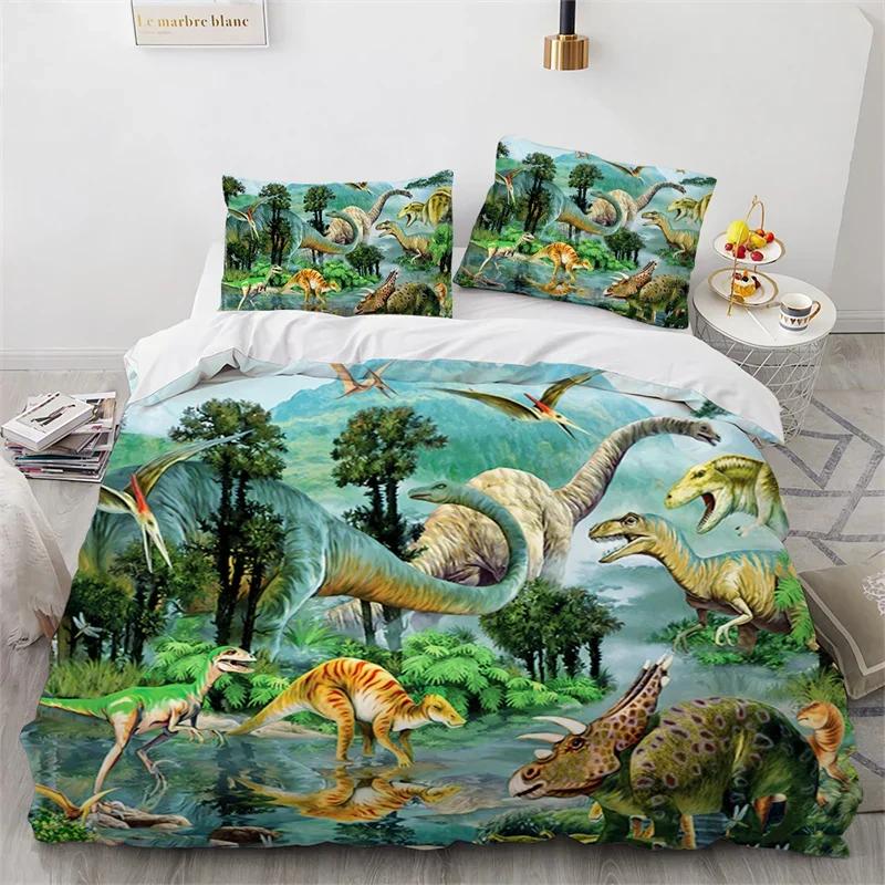 Juras laikmeta parka dinozauru gultas veļas