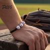 Durable Braided Rope Accessory 4 Pcs Sports Balls Bracelets, Adjustable String Bracelet, Unisex Athletic Wristband Handmade Woven Cord Team