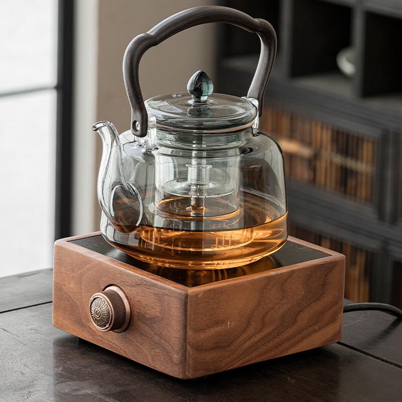 Chaxun Walnut Wood Electric Ceramic Stove