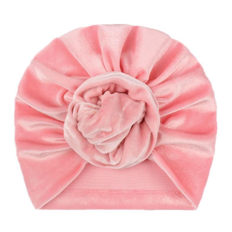 New children's hat 11-color golden velvet warm spring, autumn and winter baby tire cap, soft baby tire cap