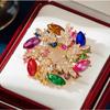 New Alloy Brooch High-end Niche Women's Peony High-end Pin Coat Suit High-end Versatile Brooch