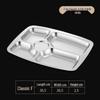 Minai 304 Stainless Steel 5-Compartment Divided Canteen Plate