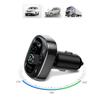 Trasmettitore FM Bluetooth Kit vivavoce per auto 3.4A Doppio USB Lettore audio MP3 Caricatore per auto Modulatore FM