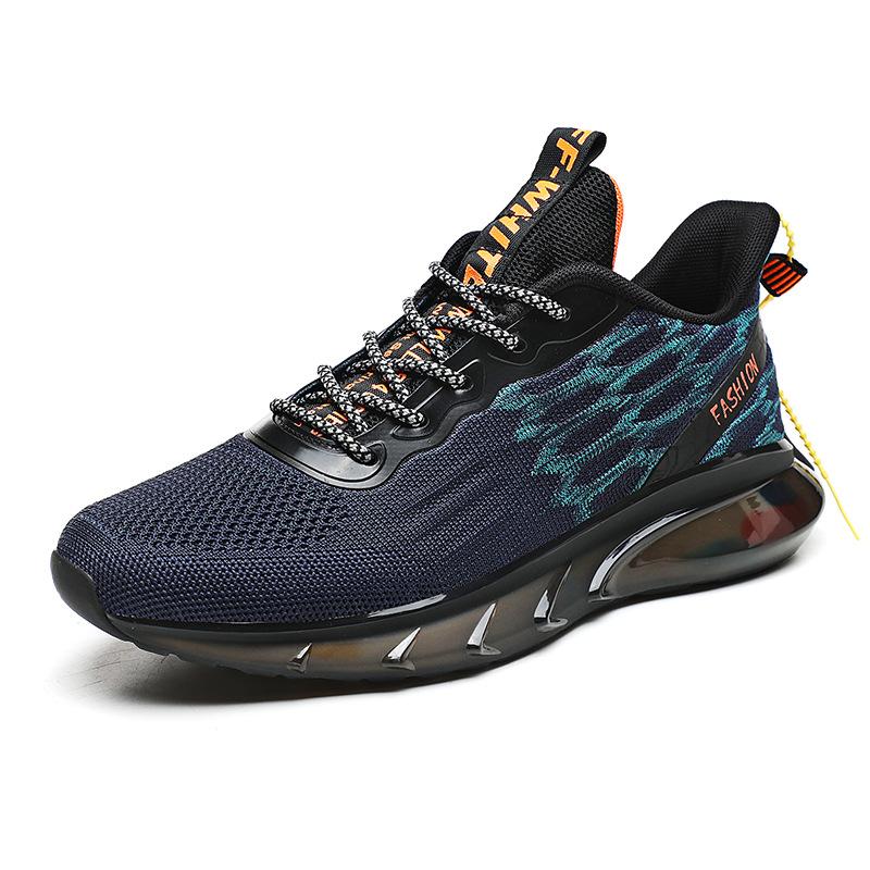 

Мужские летние легкие высокоэластичные кроссовки Popcorn из сетчатой дышащей ткани для бега, мужская обувь 44