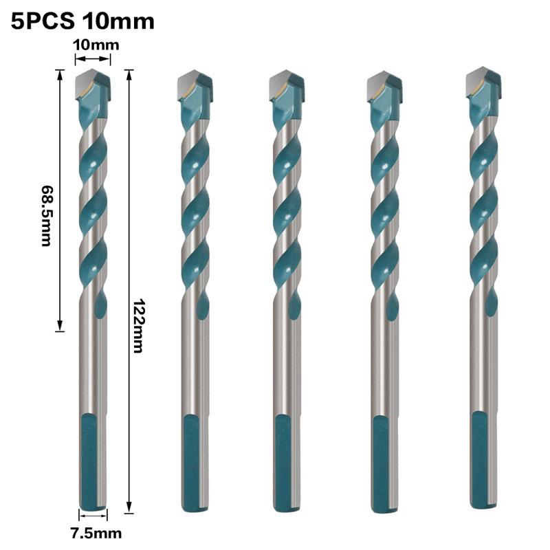 Overlord Drill Glass Tile Punch Hole Opener Concrete Cement Triangle Bit Tungsten Steel Bit 6mm 8mm 10mm 12mm