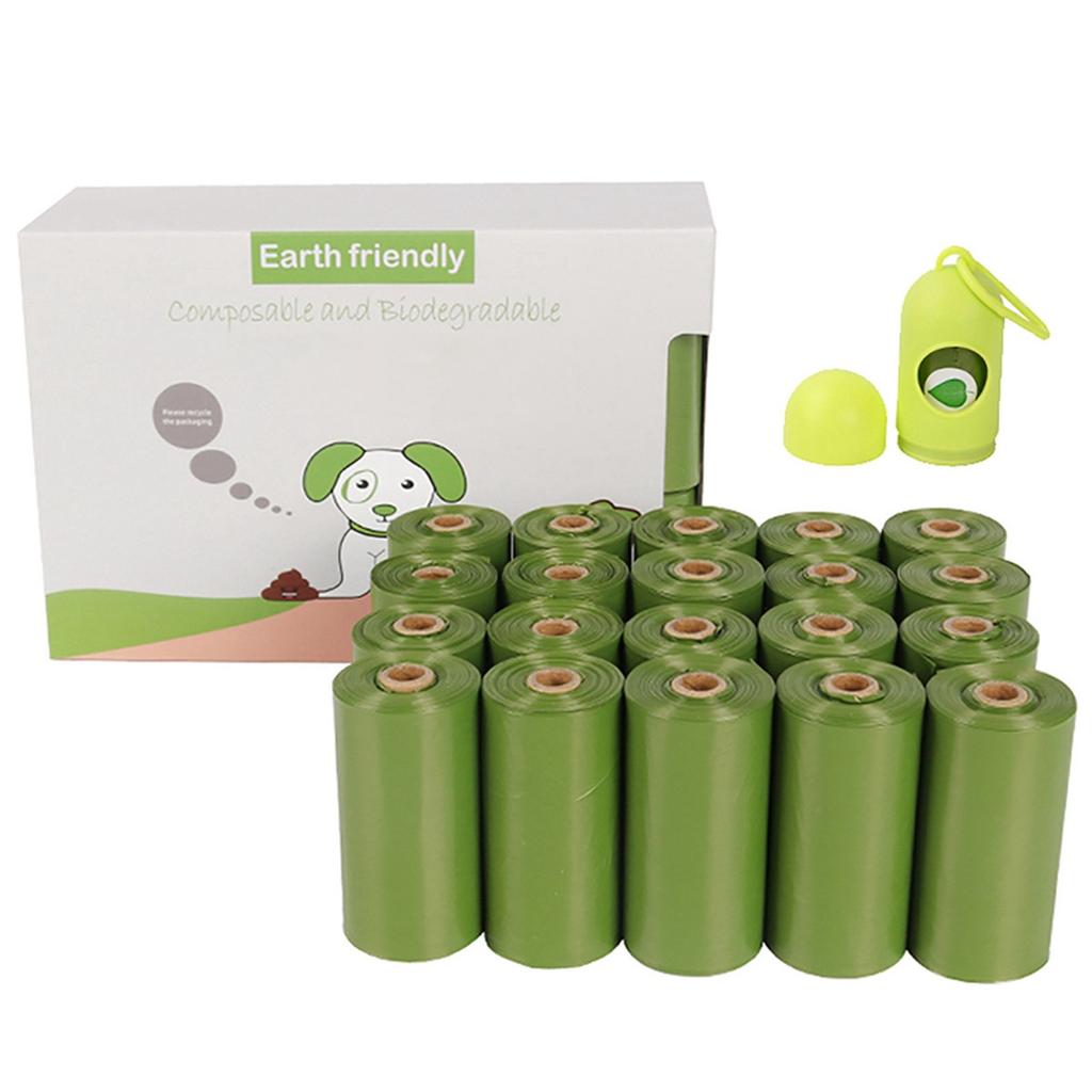 Biodegradables Dog Cat Pet Poop Bags Rolls Extra Thick Leak Proof Waste Refuse Cleaningup Bags For Outdoor Animals Walking And Travel With Allocator
