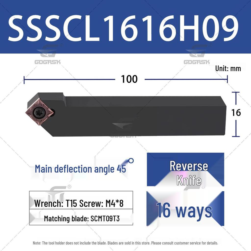 45° CNC externí soustružnický držák nástroje SSSCR1616H09/SSSCL2525M12