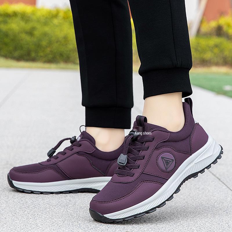 Women's Autumn Anti-Slip Walking Shoes for Middle-Aged & Elderly - Comfortable, Soft Sole Sports Shoes for Foot Support
