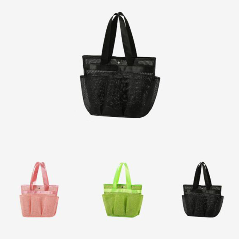 Mesh Shower Bag Hanging Toiletry Bag Portable Wash Bag Quick Dry Cosmetic Bag Shower Organizer for Bathroom Dorms Beach Camping