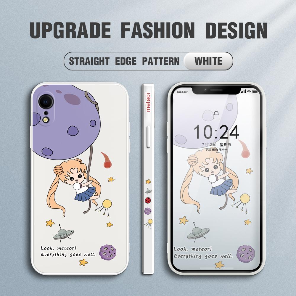 Lovely Cartoon Girl Phone Case for Redmi Xiaomi POCO Note 10 Pro 9 9A 9T 10C 8 7 11 Lite 5G X3 M3 Square Edge Creative Camera Soft TPU Cover