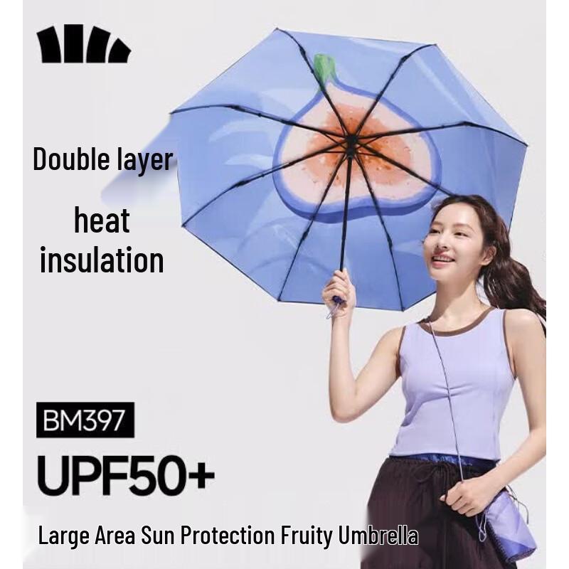 Beneunder UV Protection Triple-Fold Electric Umbrella