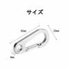 YFFSFDC Carabiner Snap Hooks, Pack of 10, 4.5cm, Mini Carabiners, SUS304 Stainless Steel, Lightweight, Durable, Stylish, Multifunctional, Spring Hooks