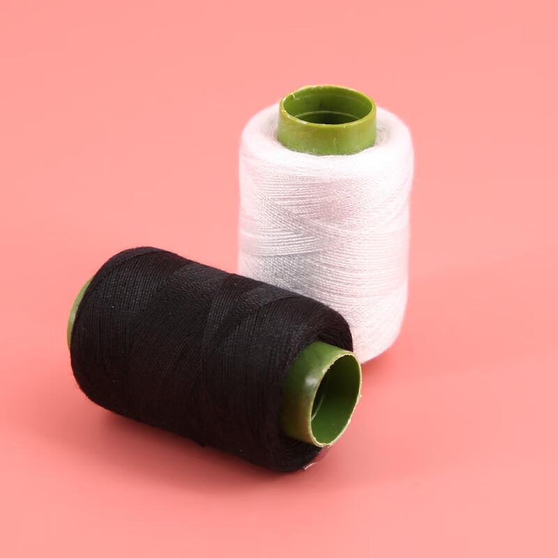 Black and White Polyester Sewing Thread Set