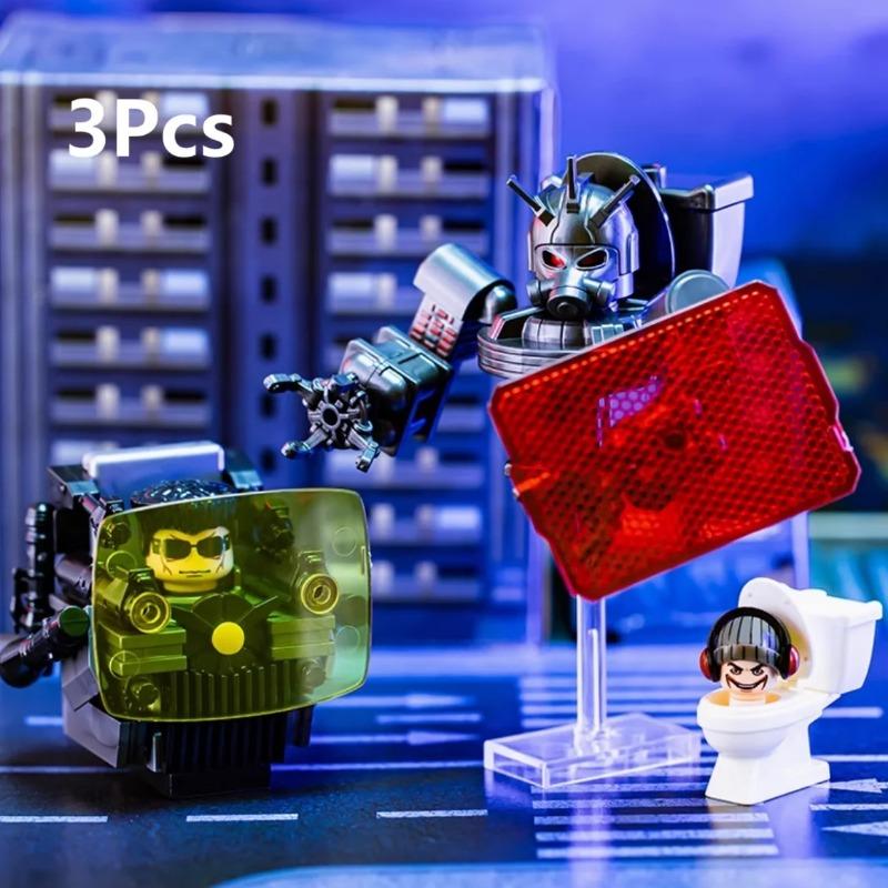 

Большой Размер Новый Скибиди Туалет Коробка Конструктор Большой Титан Камерамэн Спикермэн Мини Экшн Фигурка Игрушки