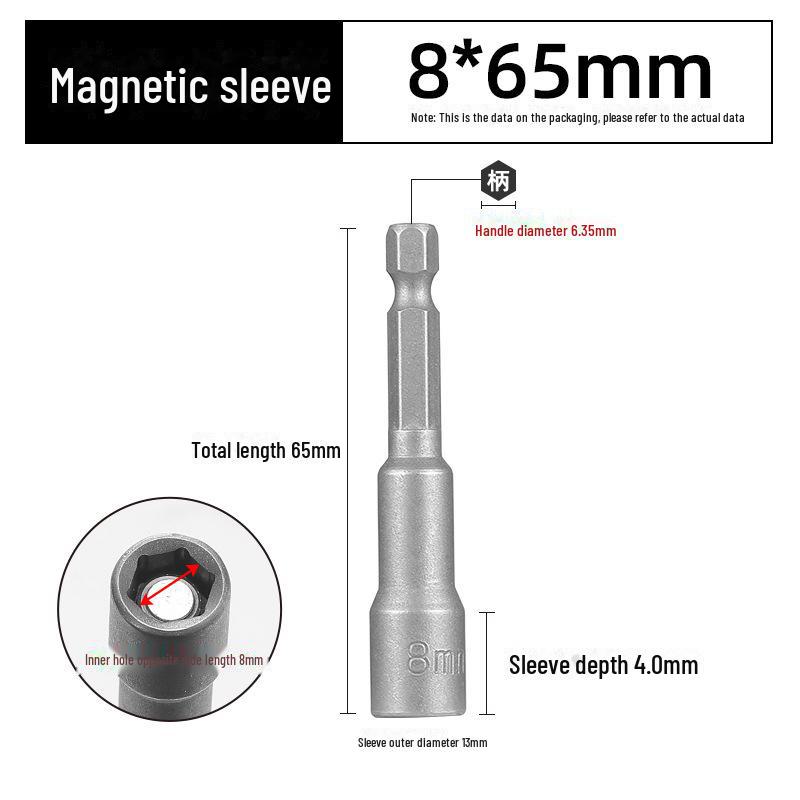 Green Forest Magnetic Hex Socket No. 6 for Electric Screwdriver & Hand Drill