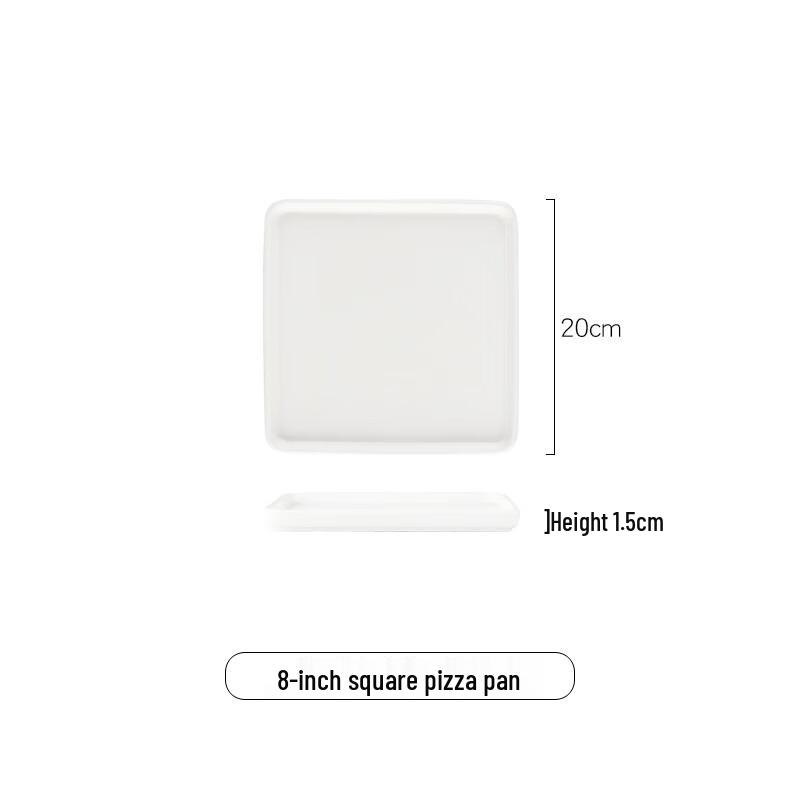 Ruhan Nordic Style Ceramic Square Flat Plate