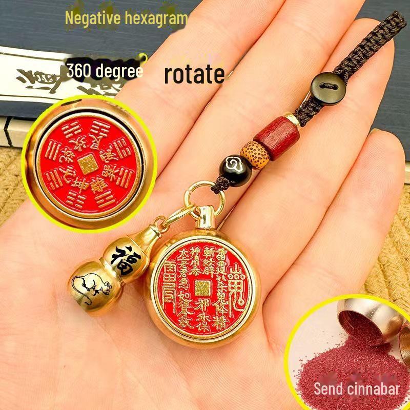 Zwölf Sternzeichen Messing Zinnoberkürbis Auto Anhänger Schlüsselanhänger