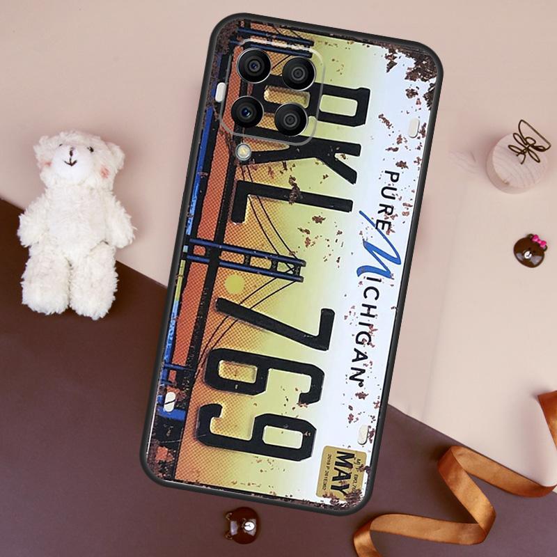 

Retro Funny License Plate Case For Samsung Galaxy M06 M53 M13 M31 M11 M35 M55 M15 M56 M36 M16 M12 M32 M52 M14 M34 M54 Samsung M34 5G