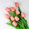 1PC 34cm PU Tulip Real Touch Artificial Flowers Tulip Bouquet for Christmas Halloween Wedding Home Party Decoration Fake Flowers