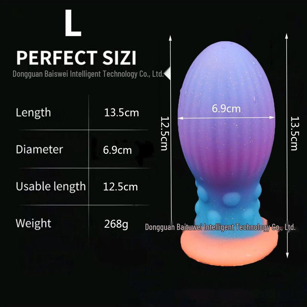 Super Thick Luminous Silicone Anal & Vaginal Dilator Toy for Men and Women