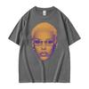 Retro Rapper Doja Cat Face Graphic Tee Shirt Men Women 90s Fashion Classic T Shirts Male Casual High Quality Cotton T-shirt Tops